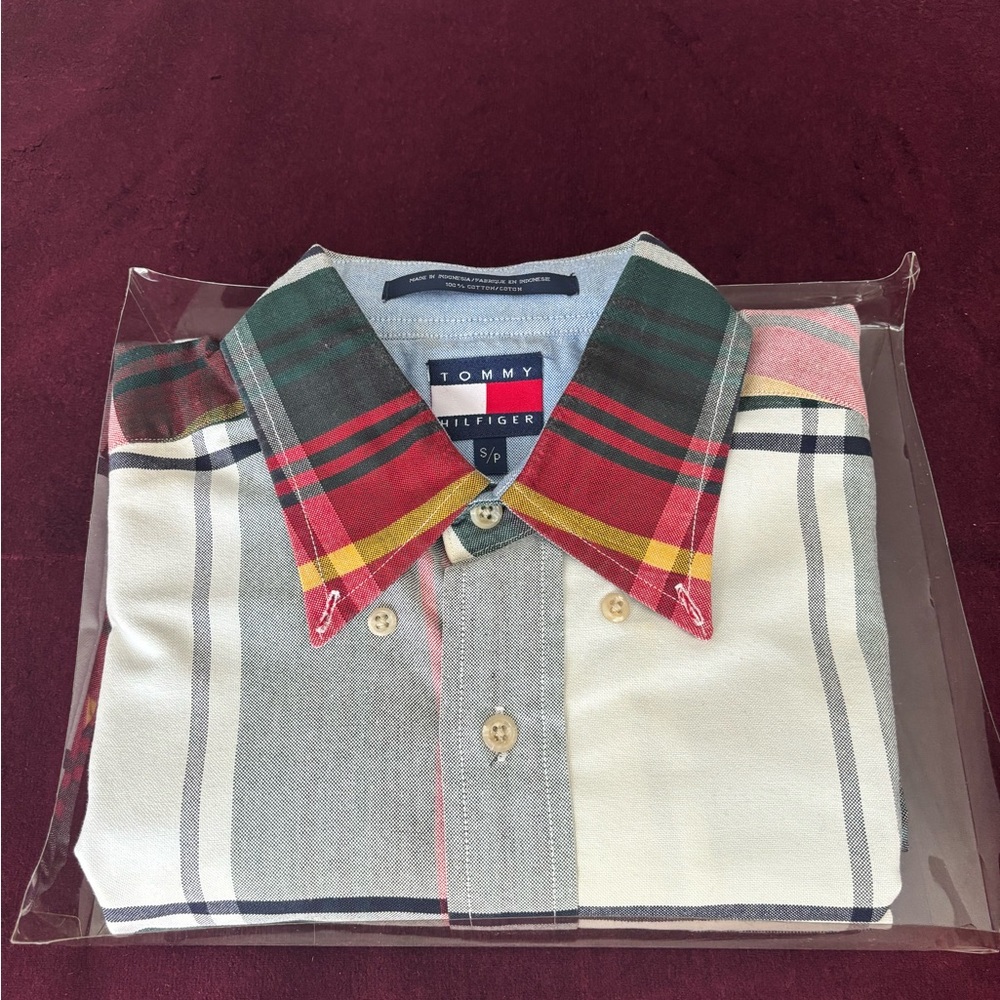 Tommy Hilfiger large plaid shirt